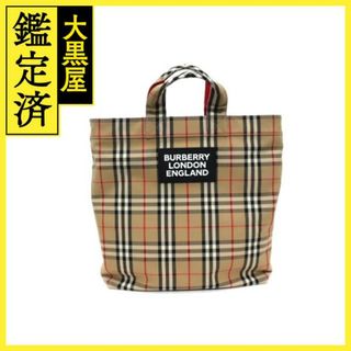 BURBERRY - バーバリー　ヴィンテージチェック　２wayバッグ　ベージュ　キャンバス【200】