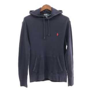 ポロラルフローレン(POLO RALPH LAUREN)のPolo by Ralph Lauren ポロ ラルフローレン ワンポイントロゴ サーマル パーカー アメカジ ロゴ ネイビー (メンズ L) 中古 古着 Q0714(パーカー)