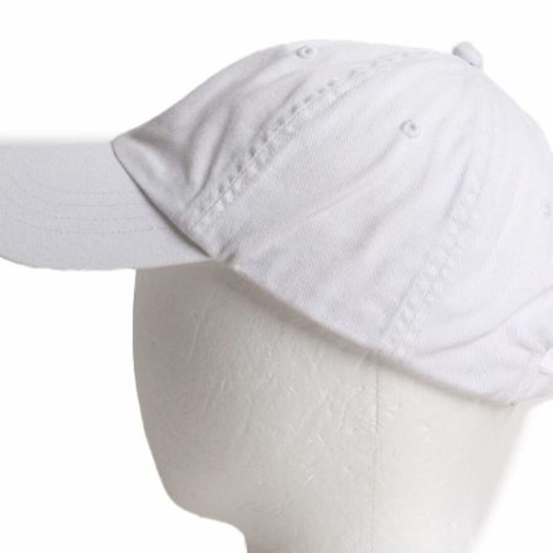 Ralph Lauren(ラルフローレン)のポロ ラルフローレン コットン ベースボール キャップ メンズ レディース フリーサイズ 古着 帽子 ポニー刺繍 ワンポイント ホワイト チノ メンズの帽子(キャップ)の商品写真