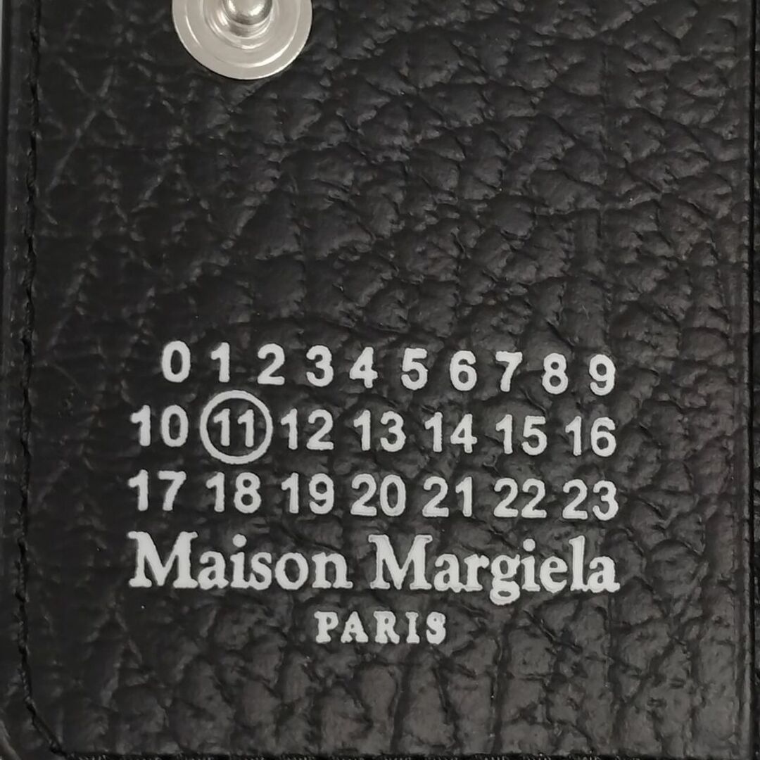 Maison Martin Margiela(マルタンマルジェラ)のMaison Margiela メゾンマルジェラ 品番 S56UI0128 レザーカードケース キーリング ブラック 正規品 / 33824 メンズのファッション小物(その他)の商品写真