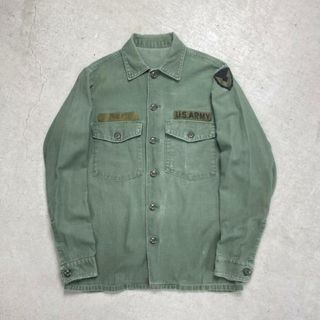 70年納品 U.S.ARMY 米軍実品 OG-107 ユーティリティシャツ メンズS相当 レディース(戦闘服)