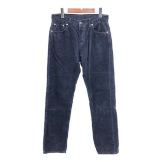 リーバイス(Levi's)の【B品】 90年代 Levi's リーバイス 551 コーデュロイパンツ ユーロ ネイビー (メンズ W30 L30) 中古 古着 Q0755(その他)