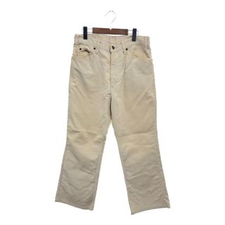 リーバイス(Levi's)の【B品】 80年代 USA製 Levi's リーバイス 517-1552 コーデュロイパンツ 42TALONジップ アイボリー (メンズ W34 L30) 中古 古着 Q0761(その他)