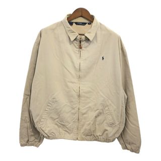 ポロラルフローレン(POLO RALPH LAUREN)の【B品】 80年代 USA製 Polo by Ralph Lauren ポロ ラルフローレン スイングトップ 大きいサイズ ベージュ (メンズ XXL) 中古 古着 Q0763(その他)