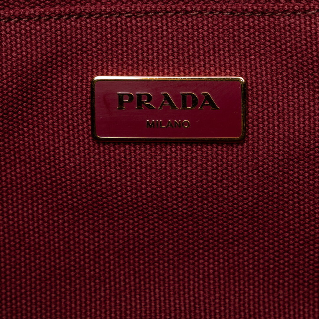 PRADA(プラダ)の美品 プラダ 三角ロゴプレート ハイビスカス カナパ M ハンドバッグ ショルダーバッグ 2WAY キャンバス レディース PRADA 【1-0141740】 レディースのバッグ(ハンドバッグ)の商品写真