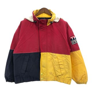 トミーヒルフィガー(TOMMY HILFIGER)の【B品】 90年代 TOMMY HILFIGER トミーヒルフィガー ブルゾンジャケット マルチカラー (メンズ L/G) 中古 古着 Q0769(ブルゾン)