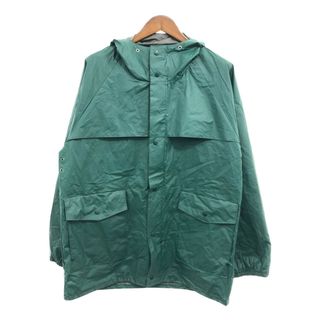 エルエルビーン(L.L.Bean)の【B品】 80年代 L.L.Bean エルエルビーン レインコート アウトドア グリーン (メンズ L) 中古 古着 Q0770(その他)