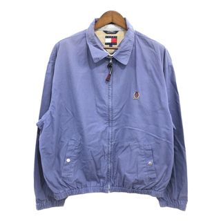 トミーヒルフィガー(TOMMY HILFIGER)の【B品】 TOMMY HILFIGER トミーヒルフィガー コットン スウィングトップ ジャケット ライトブルー (メンズ XL) 中古 古着 Q0772(その他)