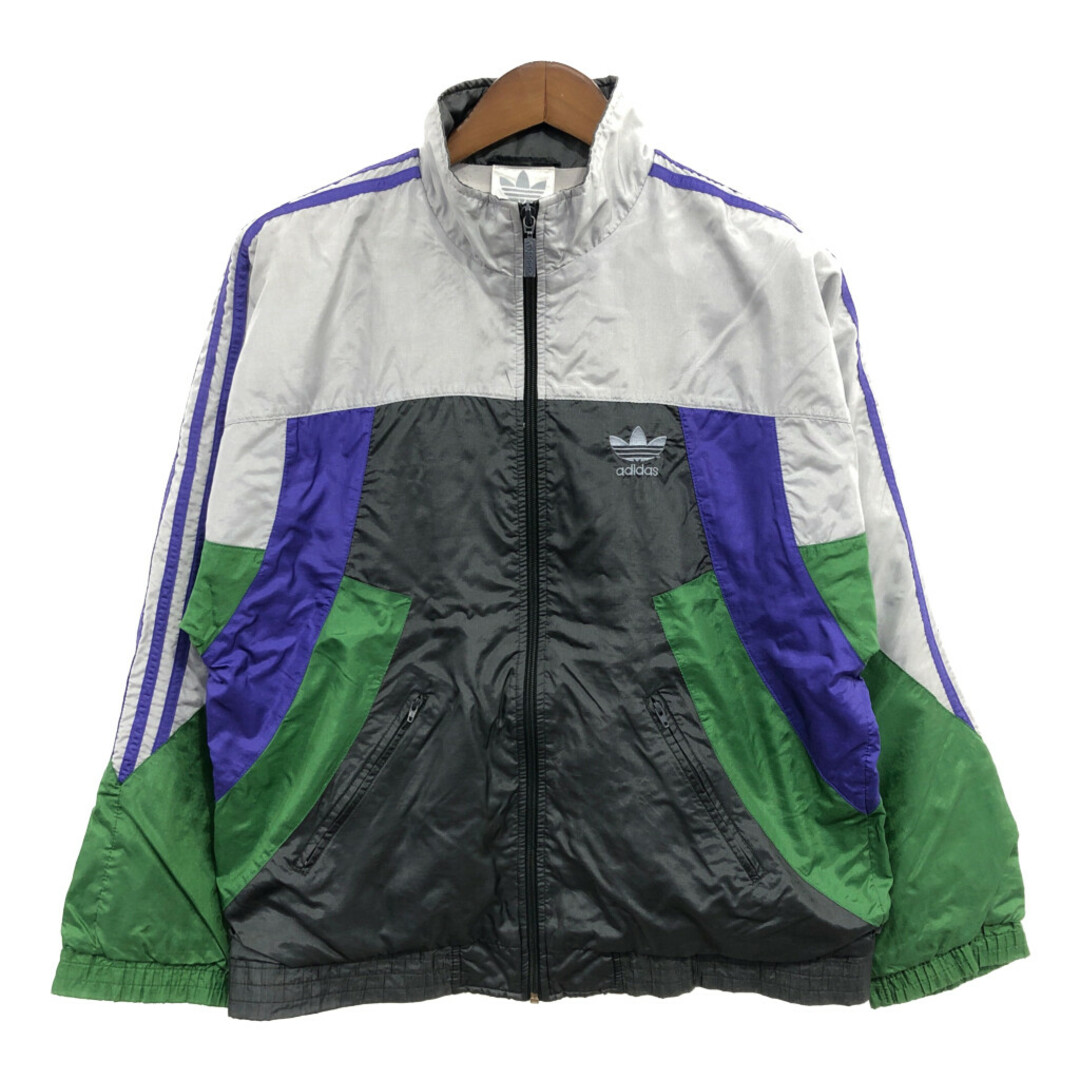 adidas(アディダス)の【B品】 90年代 adidas アディダス ナイロンジャケット スポーツ マルチカラー (メンズ S) 中古 古着 Q0782 メンズのジャケット/アウター(ナイロンジャケット)の商品写真