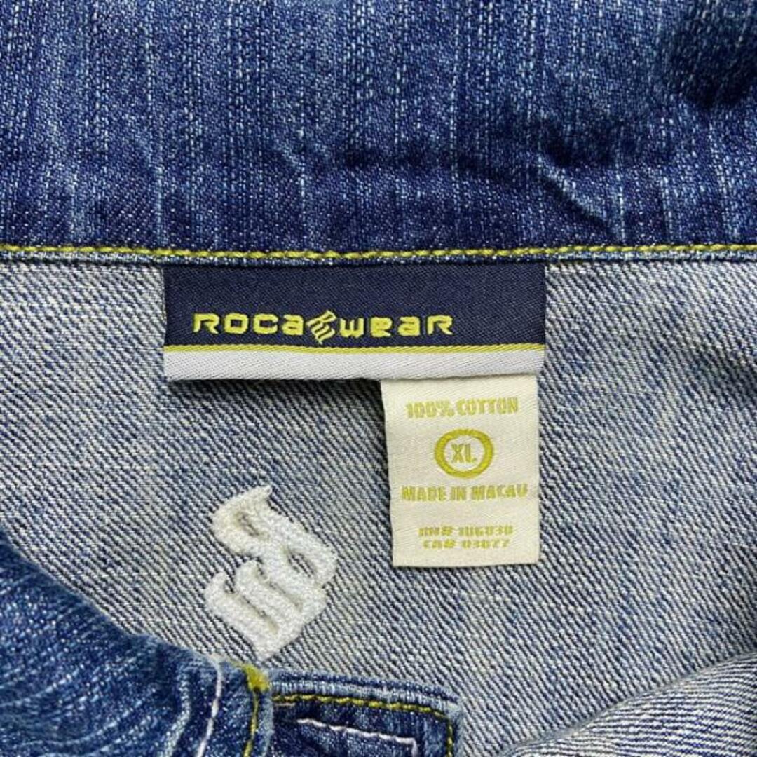 00年代 ROCA WEAR ロカウェア デニムジャケット ビッグサイズ メンズ2XL相当 メンズのジャケット/アウター(Gジャン/デニムジャケット)の商品写真