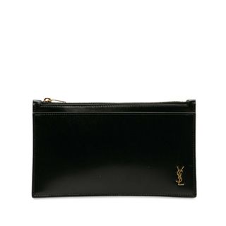 サンローラン(Saint Laurent)の美品 サンローラン タイニーモノグラム クラッチバッグ ビルポーチ レザー レディース SAINT LAURENT 【1-0142566】(ポーチ)