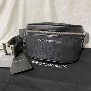 エンポリオアルマーニ(Emporio Armani)の新品 本物 正規品 エンポリオアルマーニ メンズ ボディバッグ ベルトバッグ 黒(ボディーバッグ)