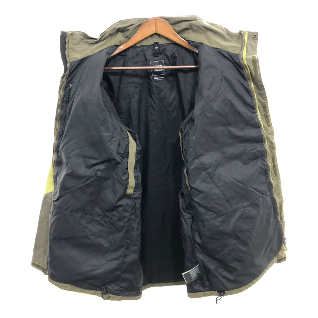 THE NORTH FACE(ザノースフェイス)の【B品】 THE NORTH FACE ノースフェイス HYVENT マウンテンジャケット アウトドア 防水 グリーン (メンズ XL) 中古 古着 Q0778 メンズのジャケット/アウター(マウンテンパーカー)の商品写真