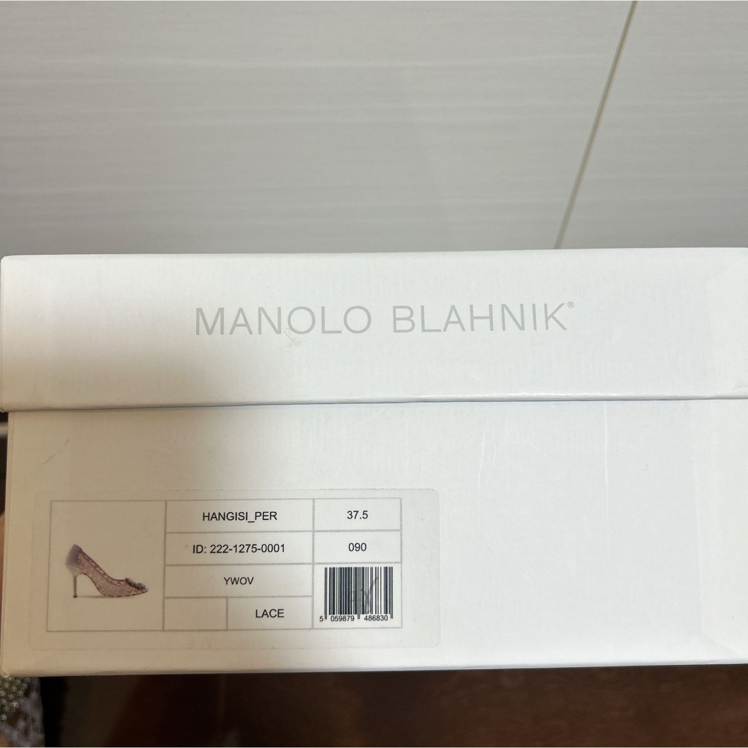 MANOLO BLAHNIK(マノロブラニク)のマノロブラニク　極美品　パンプス　ハンギシ　レース  限定カラー　37ハーフ レディースの靴/シューズ(ハイヒール/パンプス)の商品写真