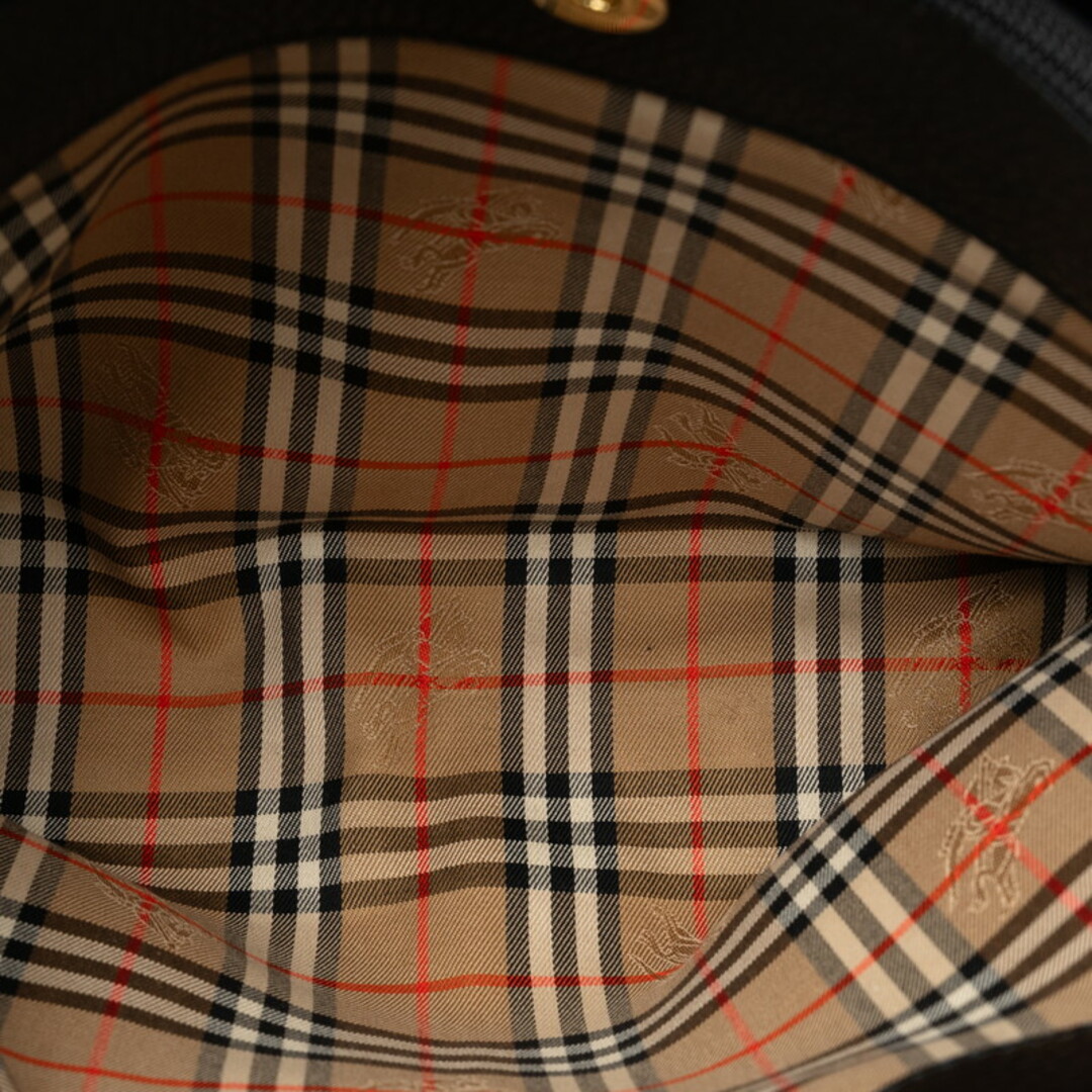 BURBERRY(バーバリー)のバーバリー ノバチェック シャドーホース ハンドバッグ レザー レディース BURBERRY 【214-42863】 レディースのバッグ(ハンドバッグ)の商品写真