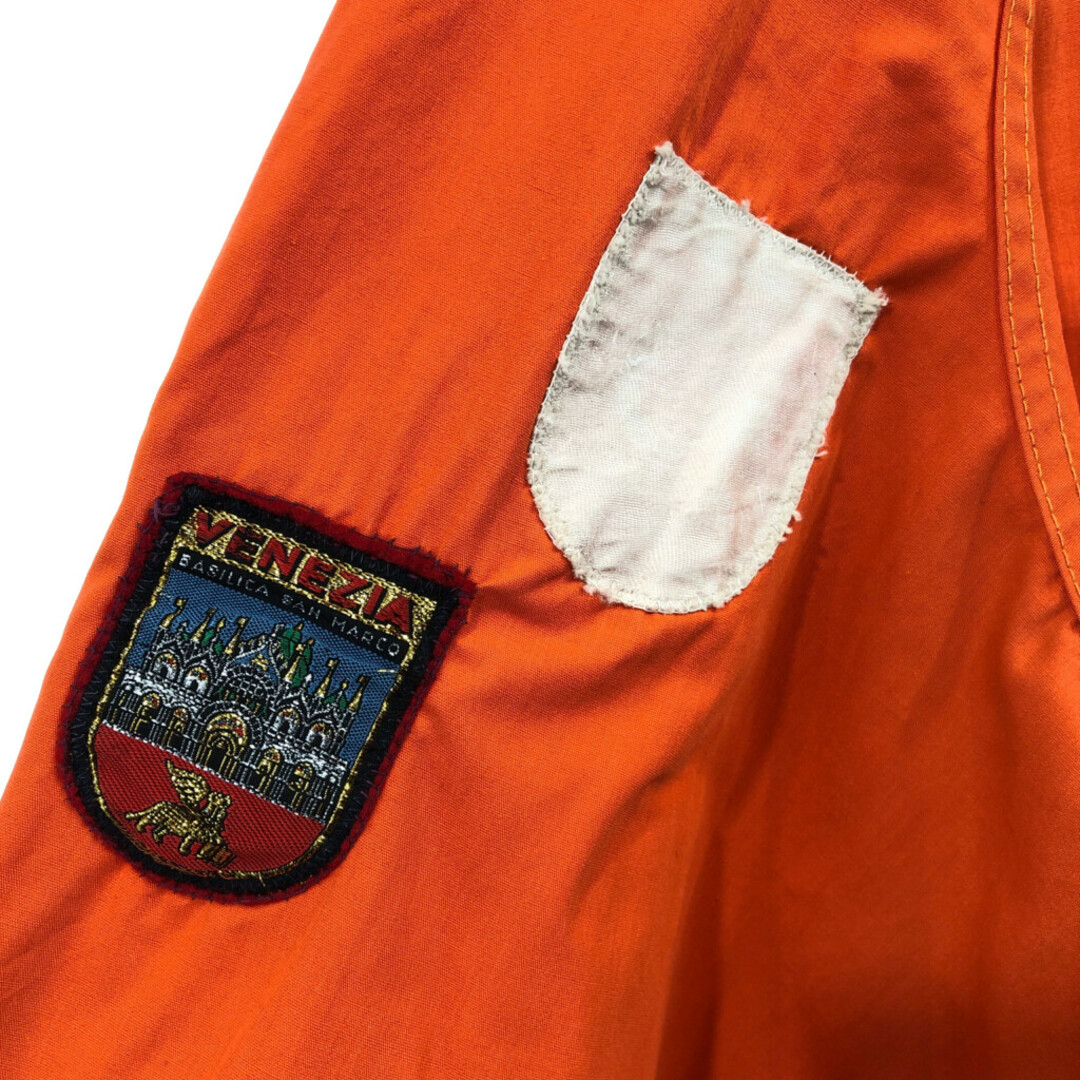 スウェーデン製 TENSON アノラックパーカー ジャケット ハーフジップ ユーロ オレンジ (メンズ L相当) 中古 古着 Q1257 メンズのジャケット/アウター(その他)の商品写真
