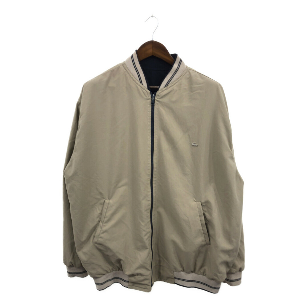 LACOSTE ラコステ フルジップ ジャケット リバーシブル ベージュ (メンズ XL相当) 中古 古着 Q1260 メンズのジャケット/アウター(その他)の商品写真