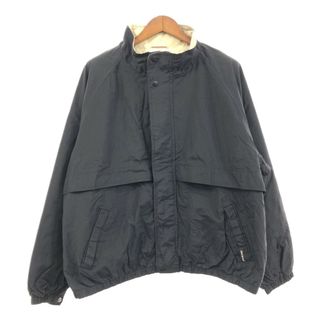 ディッキーズ(Dickies)のDickies ディッキーズ ナイロン ウィンドブレーカー ジャケット 大きいサイズ ワーク ブラック (メンズ 2XL) 中古 古着 Q1268(その他)