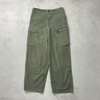 50年代 オランダ軍 ダブルフェイス カーゴパンツ ユーロミリタリーパンツ メンズW30相当(戦闘服)