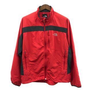 ザノースフェイス(THE NORTH FACE)のTHE NORTH FACE ノースフェイス ウィンドブレーカー ジャケット アウトドア レッド (メンズ Ｌ) 中古 古着 Q1270(その他)