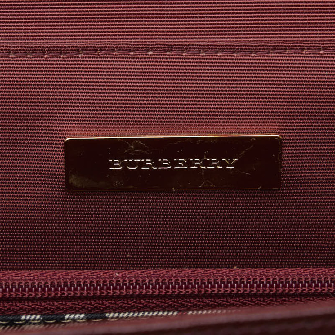 BURBERRY(バーバリー)のバーバリー ノバチェック ハンドバッグ トートバッグ レザー レディース BURBERRY 【228-43757】 レディースのバッグ(ハンドバッグ)の商品写真