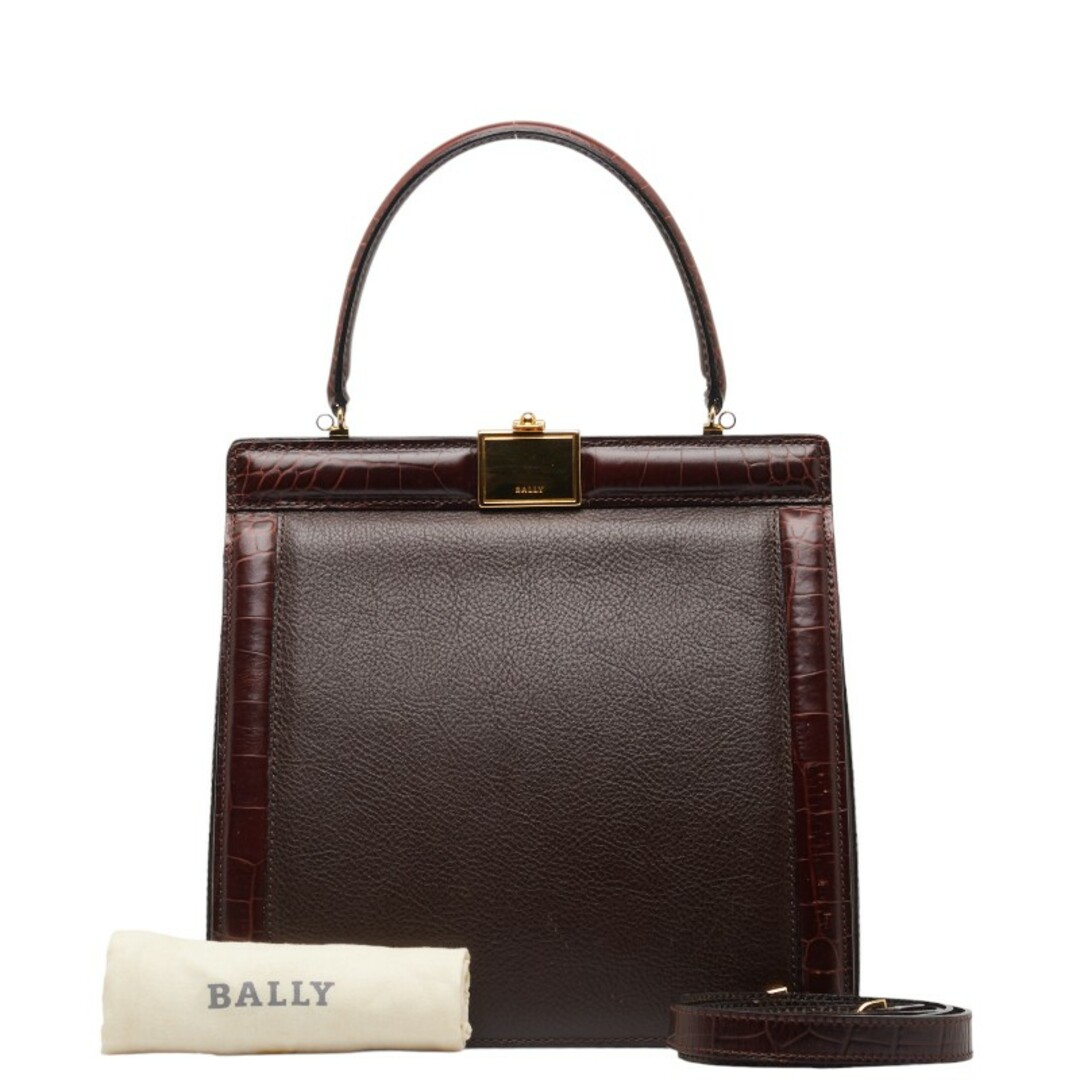 Bally(バリー)のバリー クロコ型押し ハンドバッグ ショルダーバッグ 2WAY レザー レディース BALLY 【228-43778】 レディースのバッグ(ハンドバッグ)の商品写真