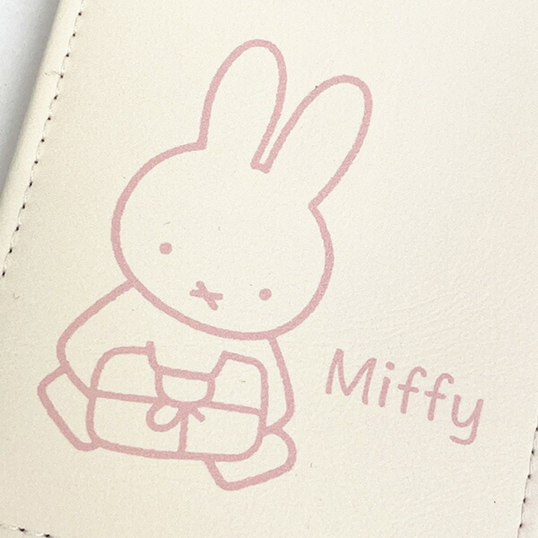 miffy(ミッフィー)のミッフィー miffy 両面パスケース （ミッフィーとお花柄 ） ピンク ICカード 定期入れ 日本製 レディースのファッション小物(パスケース/IDカードホルダー)の商品写真