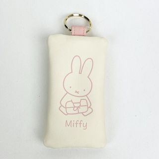 ミッフィー(miffy)のミッフィー miffy キーケース （ミッフィーとお花柄 ） ピンク 小物入れ 日本製(日用品/生活雑貨)