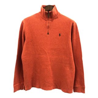 ポロラルフローレン(POLO RALPH LAUREN)のPolo by Ralph Lauren ポロ ラルフローレン セーター ハーフジップ オレンジ (メンズ Ｍ) 中古 古着 Q1311(ニット/セーター)