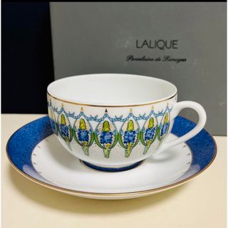 ルネ(René)のラリック  LALIQUE カップ＆ソーサー　①(ガラス)