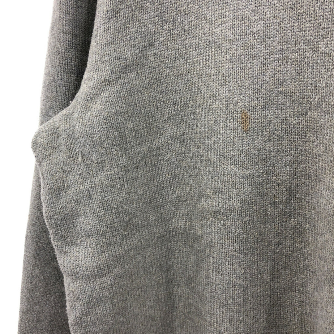 POLO RALPH LAUREN(ポロラルフローレン)のPolo by Ralph Lauren ポロ ラルフローレン プルオーバー セーター ワンポイントロゴ グレー (メンズ Ｌ) 中古 古着 Q1314 メンズのトップス(ニット/セーター)の商品写真