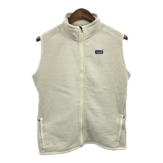 パタゴニア(patagonia)のpatagonia パタゴニア ベターセーター フリース ベスト ホワイト (レディース XL) 中古 古着 Q1322(ベスト/ジレ)