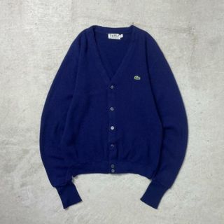 ラコステ(LACOSTE)の70年代 IZOD LACOSTE アイゾッド ラコステ アクリルニットカーディガン メンズXL(ニット/セーター)