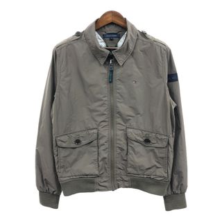 トミーヒルフィガー(TOMMY HILFIGER)のTOMMY HILFIGER トミーヒルフィガー スウィングトップ ジャケット ワンポイントロゴ カーキ (メンズ Ｍ) 中古 古着 Q1332(その他)