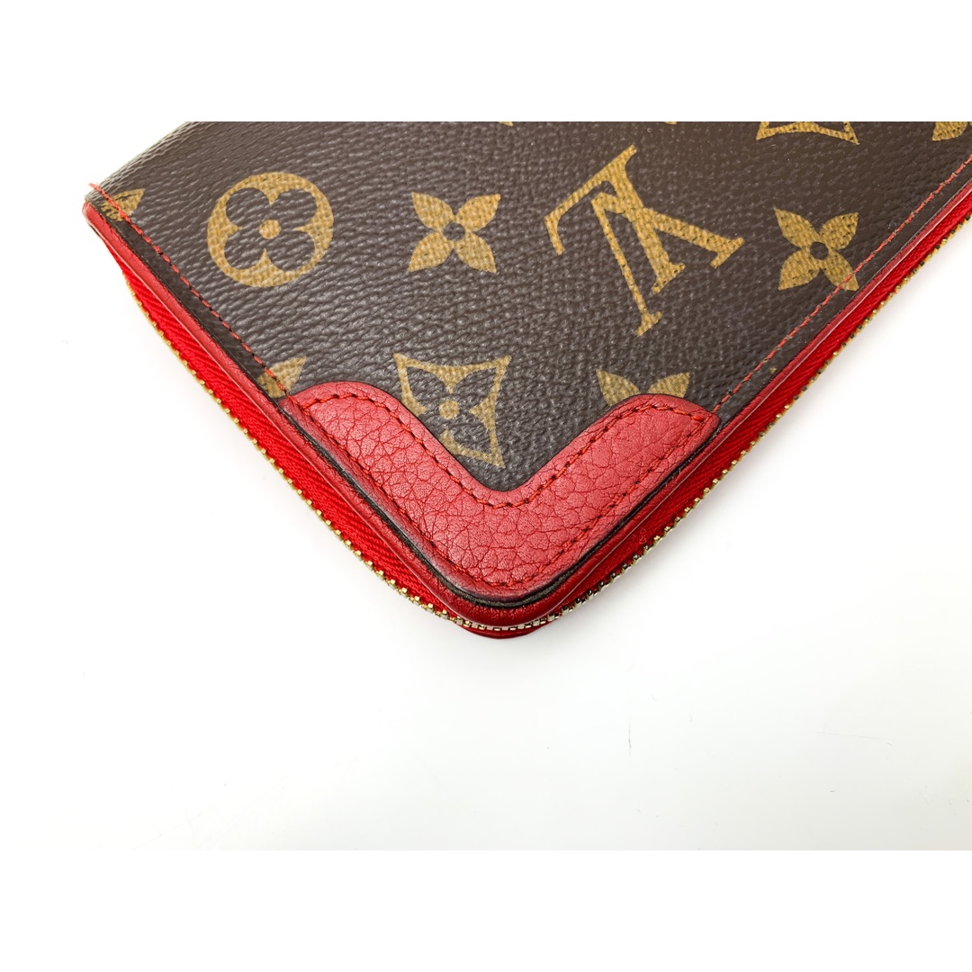 LOUIS VUITTON(ルイヴィトン)のLOUIS VUITTON ルイヴィトン モノグラム レッド 赤 レティーロ ジッピーウォレット M61854 長財布 サイフ ブランド レディースのファッション小物(財布)の商品写真