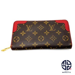 ルイヴィトン(LOUIS VUITTON)のLOUIS VUITTON ルイヴィトン モノグラム レッド 赤 レティーロ ジッピーウォレット M61854 長財布 サイフ ブランド(財布)