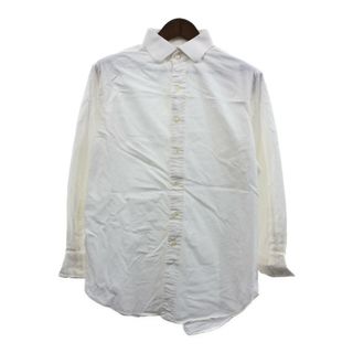 ポロラルフローレン(POLO RALPH LAUREN)の90年代 Polo by Ralph Lauren ポロ ラルフローレン REGENT 長袖シャツ ワンポイントロゴ ホワイト (メンズ 16 1/2) 中古 古着 Q1375(シャツ)