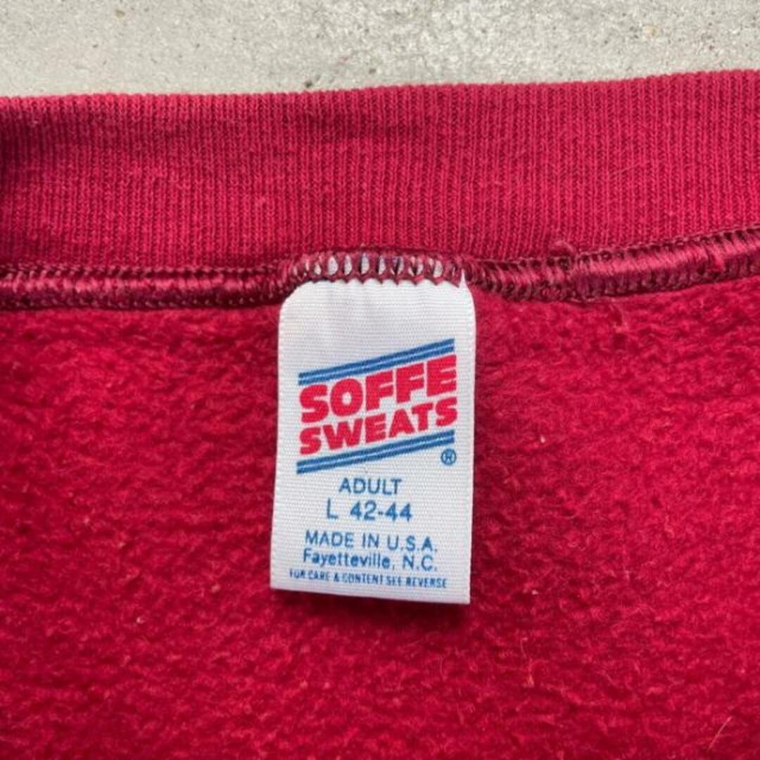 80年代 USA製 SOFFE SWEATS スウェットシャツ カレッジプリント メンズM相当 メンズのトップス(スウェット)の商品写真