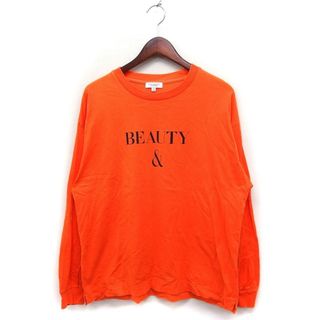 ビューティアンドユースユナイテッドアローズ(BEAUTY&YOUTH UNITED ARROWS)のB&Y ユナイテッドアローズ ロゴプリント ロングスリーブ Tシャツ カットソー(Tシャツ/カットソー(七分/長袖))