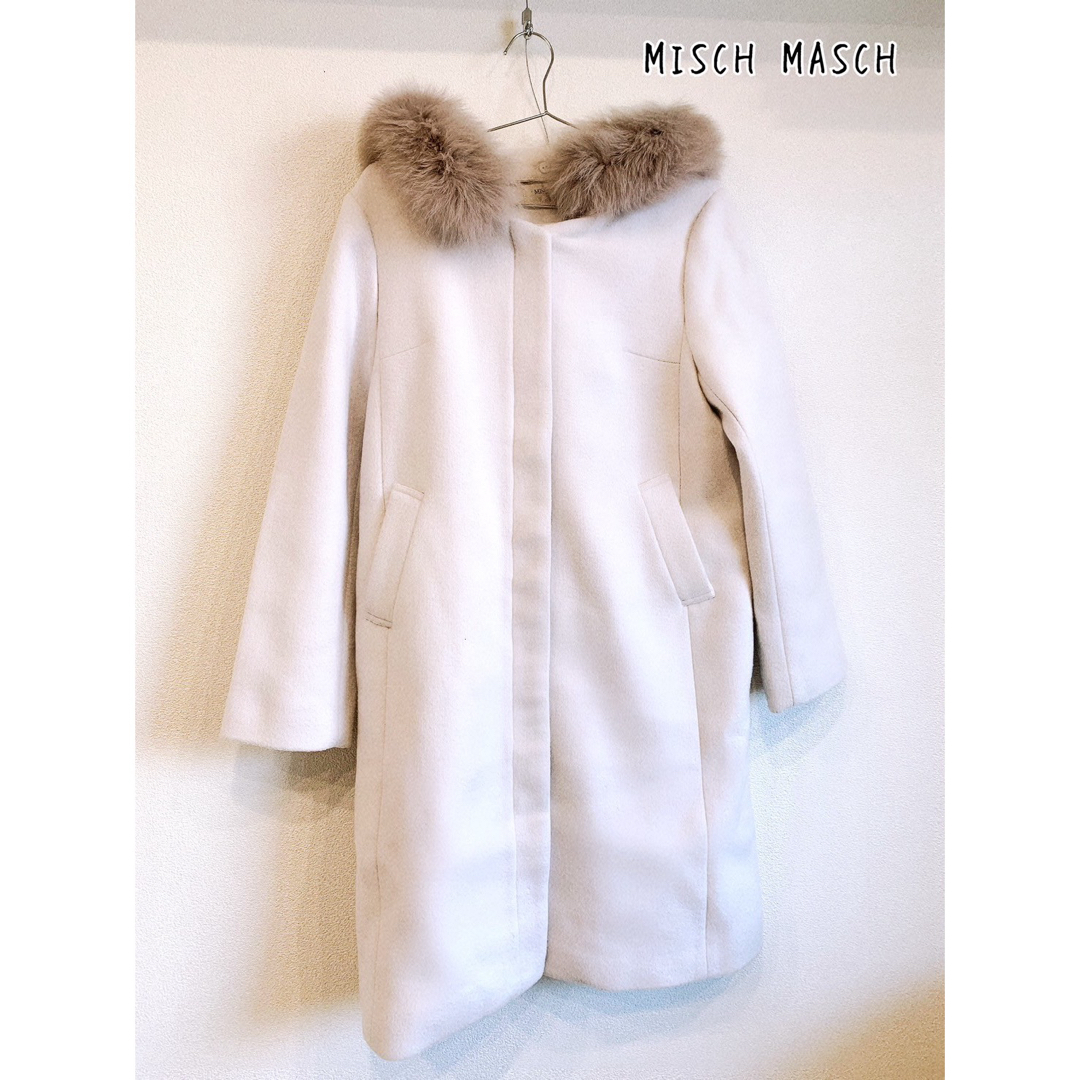 MISCH MASCH(ミッシュマッシュ)のMISCH MASCH ミッシュマッシュ　コート  レディースのジャケット/アウター(毛皮/ファーコート)の商品写真