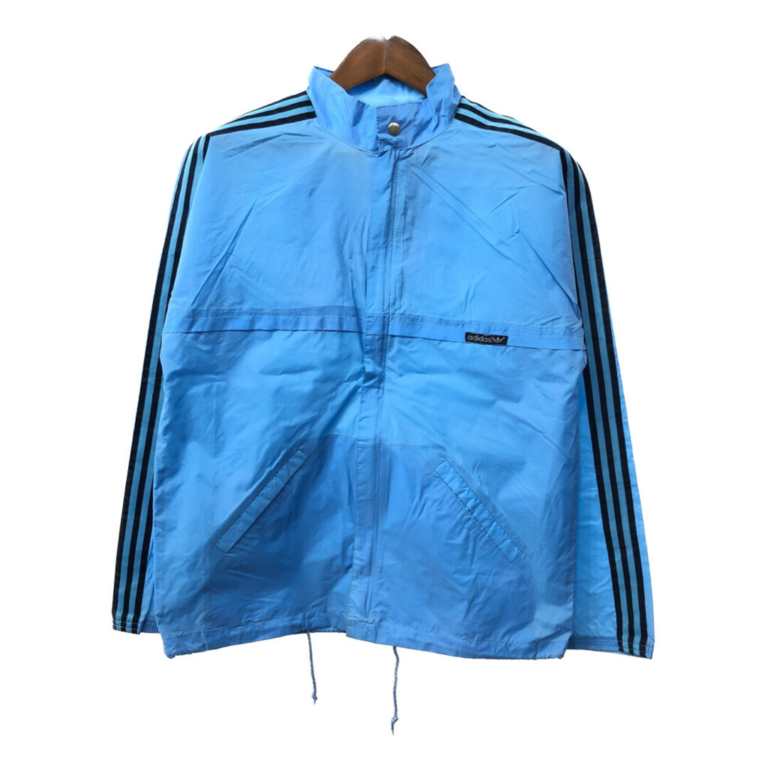 adidas(アディダス)の70年代 adidas アディダス ナイロン トラックジャケット スポーツ ブルー (メンズ 168) 中古 古着 Q1448 メンズのジャケット/アウター(その他)の商品写真