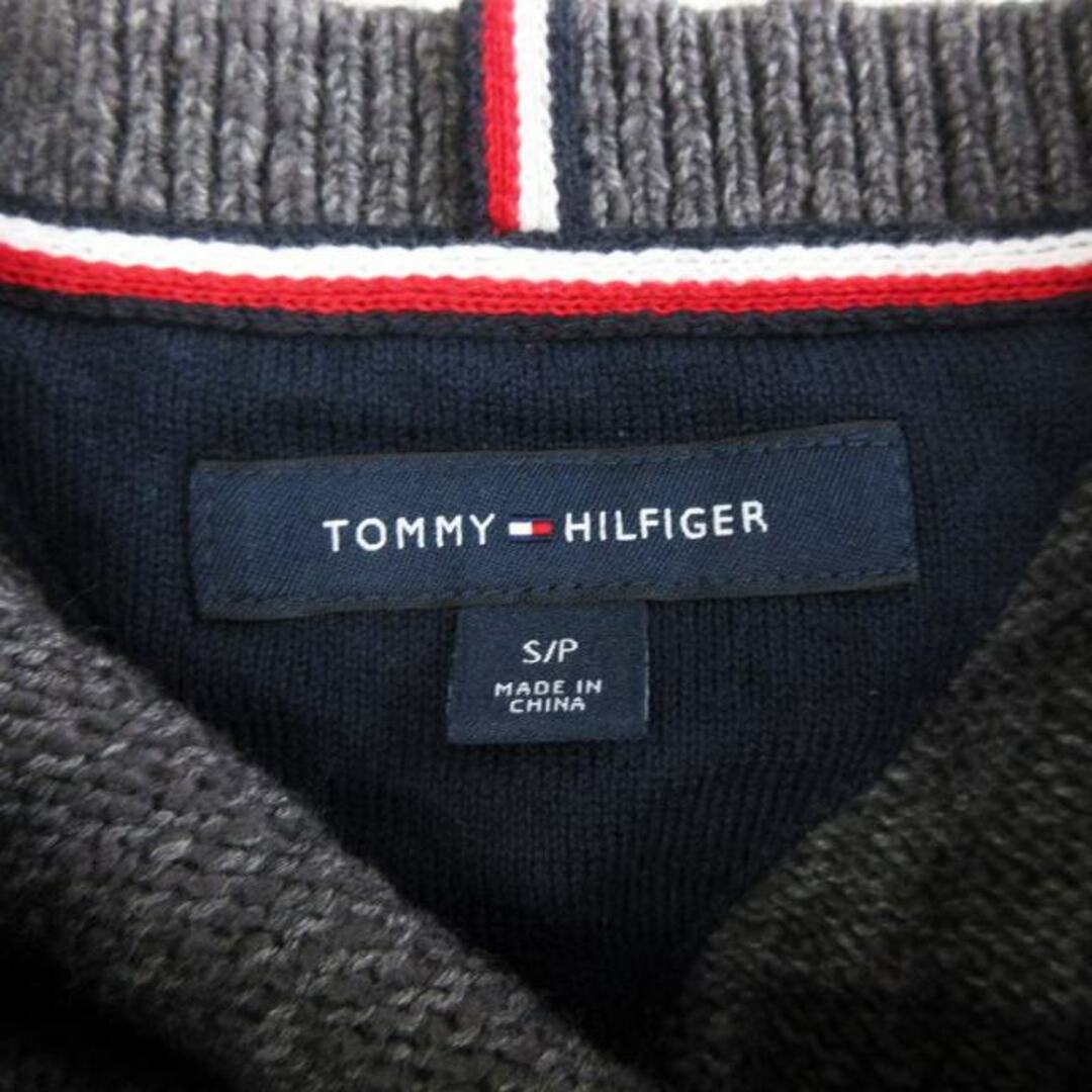 TOMMY HILFIGER(トミーヒルフィガー)のトミーヒルフィガー 美品 ニット セーター 長袖 グレー S ■SM1 ★AA☆ メンズのトップス(ニット/セーター)の商品写真