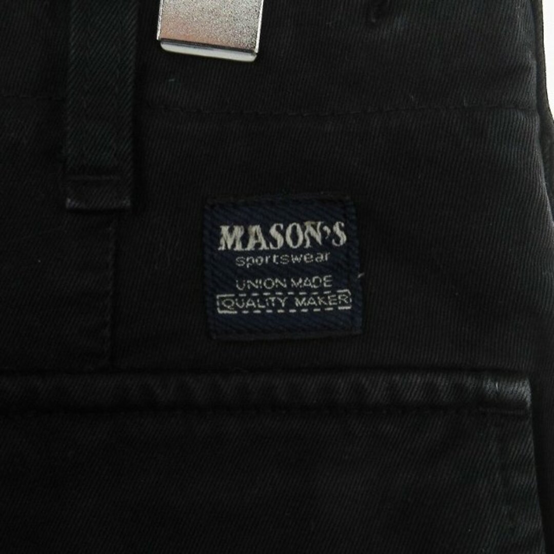 MASON'S(メイソンズ)のメイソンズ チノパンツ ポケット イタリア製 黒 44 L位 ■SM1 メンズのパンツ(スラックス)の商品写真