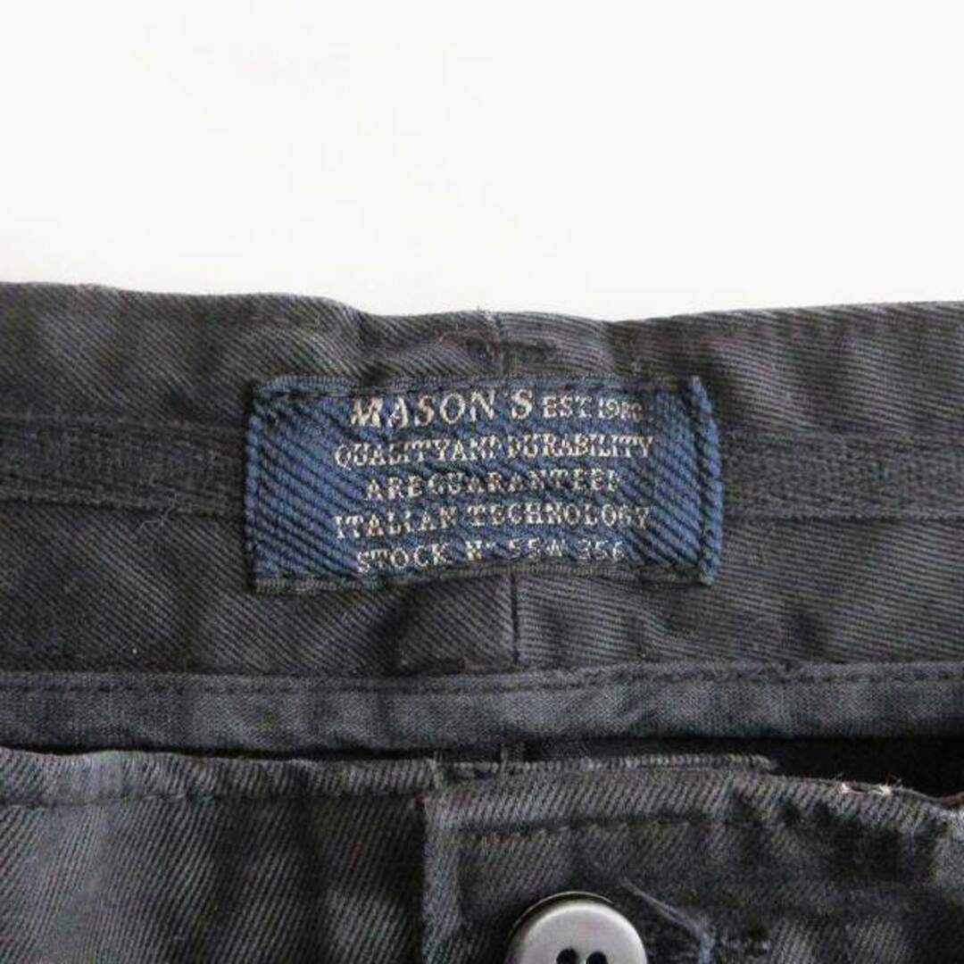 MASON'S(メイソンズ)のメイソンズ チノパンツ ポケット イタリア製 黒 44 L位 ■SM1 メンズのパンツ(スラックス)の商品写真
