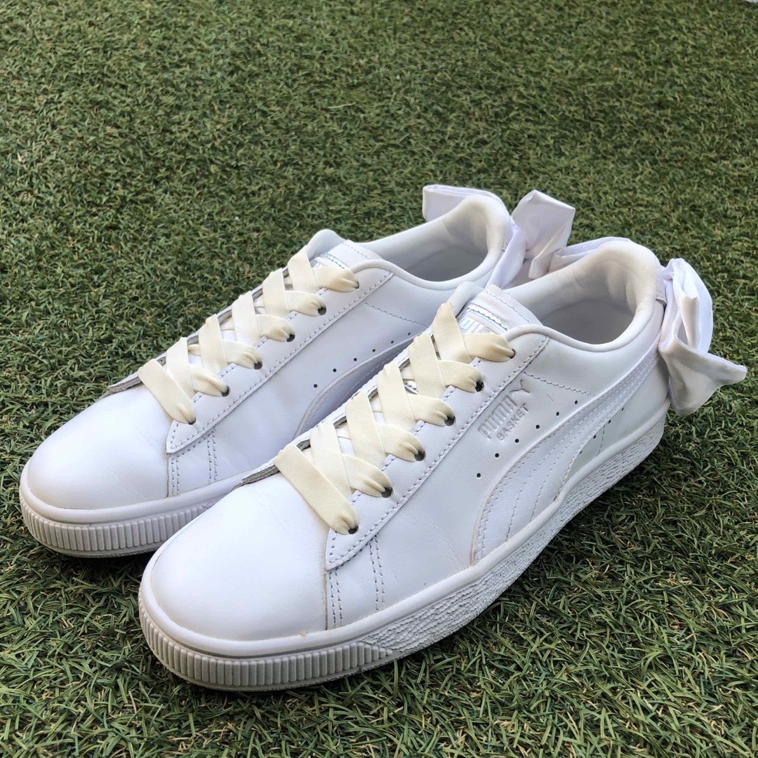 PUMA - 美品23 PUMA BASKET BOW プーマ バスケット ボウ HW972の PUMA - 美品23 PUMA BASKET BOW プーマ バスケット ボウ HW972の