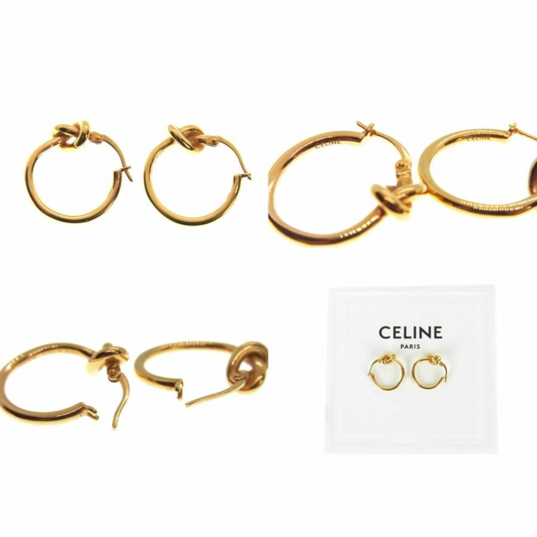 celine(セリーヌ)のセリーヌ CELINE ■ ノット スモール フープ ピアス 31545 メンズのアクセサリー(ピアス(両耳用))の商品写真