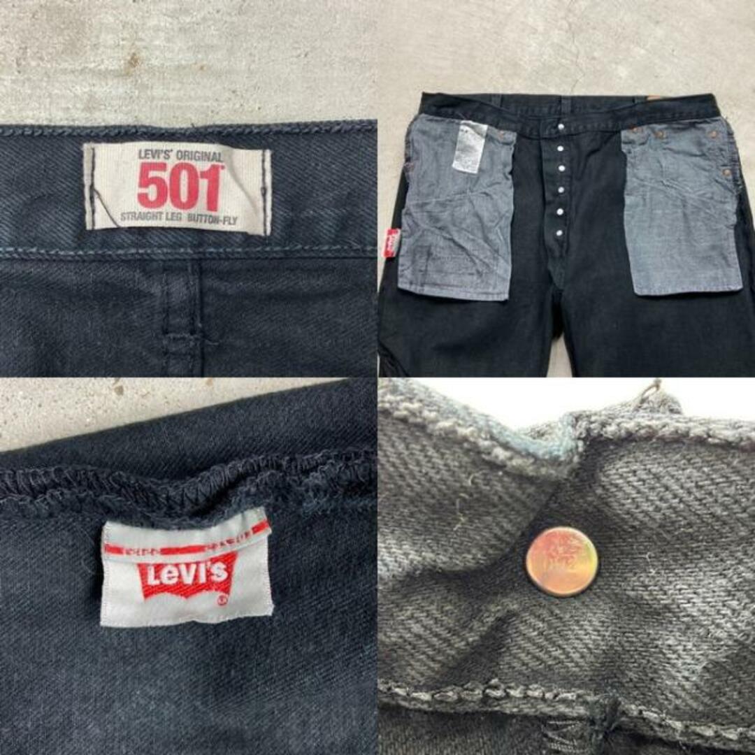 Levi's(リーバイス)の00年代 Levi's リーバイス 501 ブラックデニムパンツ ストレート メンズW40 メンズのパンツ(デニム/ジーンズ)の商品写真