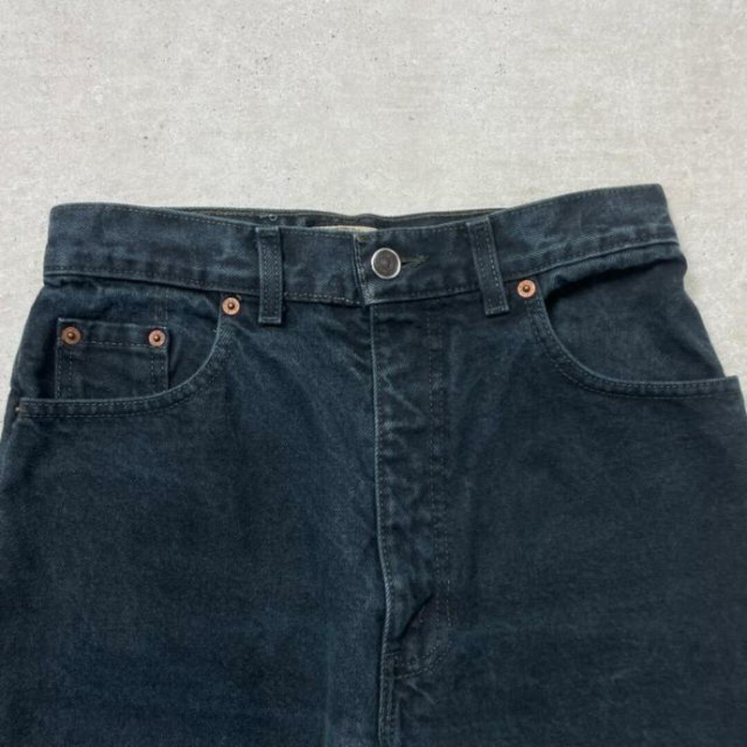 Lee(リー)の90年代 英国製 Levi's ユーロリーバイス 961 ブラックデニムパンツ グレーデニム Silver Tab シルバータブ レディースW27相当 メンズ レディースのパンツ(デニム/ジーンズ)の商品写真