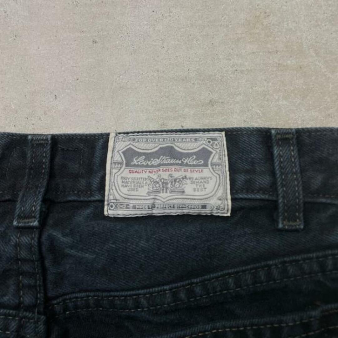 Lee(リー)の90年代 英国製 Levi's ユーロリーバイス 961 ブラックデニムパンツ グレーデニム Silver Tab シルバータブ レディースW27相当 メンズ レディースのパンツ(デニム/ジーンズ)の商品写真