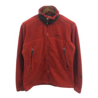 パタゴニア(patagonia)のpatagonia パタゴニア R3 ラディアント POLARTEC ポーラテック ジャケット レギュレーター フリース レッド (メンズ M) 中古 古着 Q1518(その他)